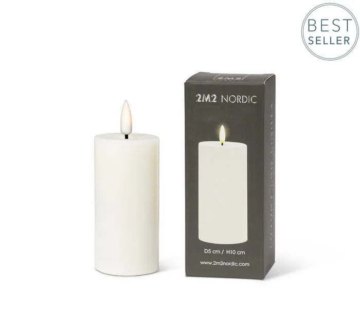 Abbott Sand LED Pillar Candle 2 x 4 Earrings