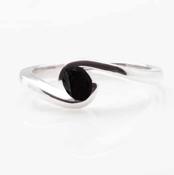 Black Oval Tension Ring Langerman Diamonds Rings