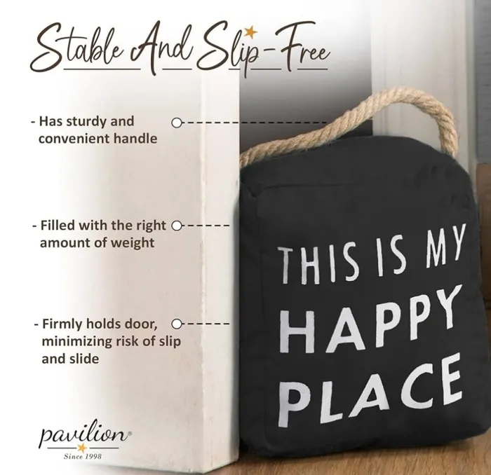 Candlewick Gift Shop Earrings Happy Place Door Stopper