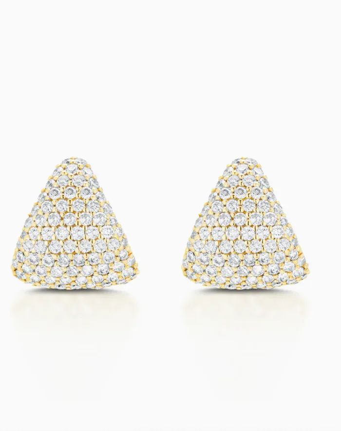Carbon Hyde Earrings Diamond Earring Cup