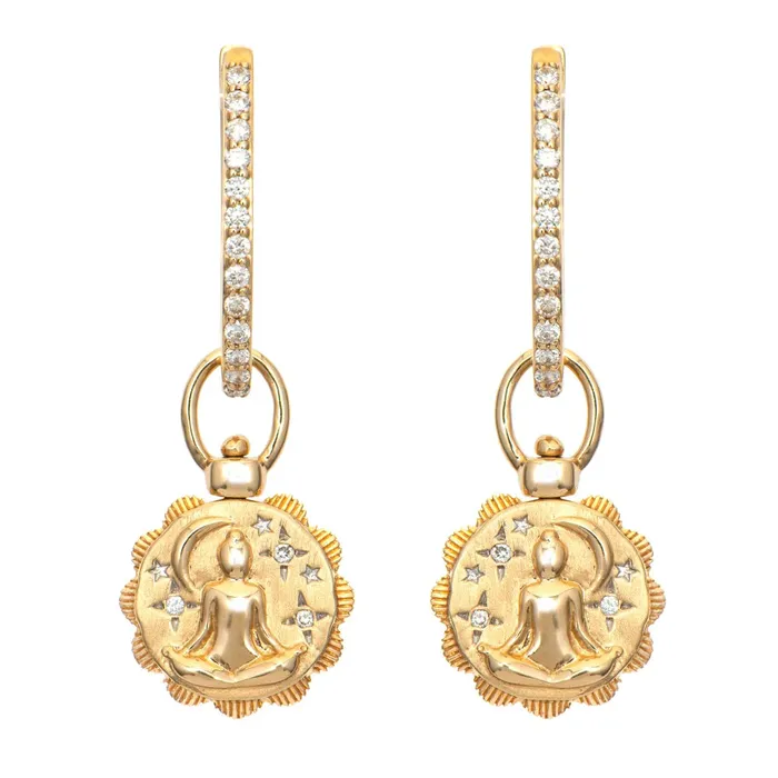 Charm Necklaces Single Spiritual Woman Lotus Flower Top Switch Charm Three Stories Jewelry