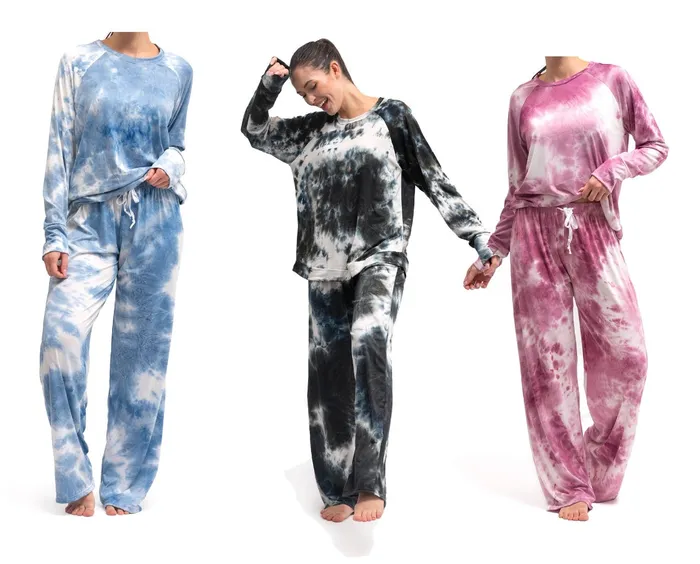 Earrings Hello Mello Tie Dye PJ Lounge Top