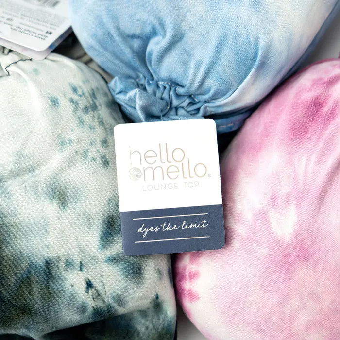 Earrings Hello Mello Tie Dye PJ Lounge Top