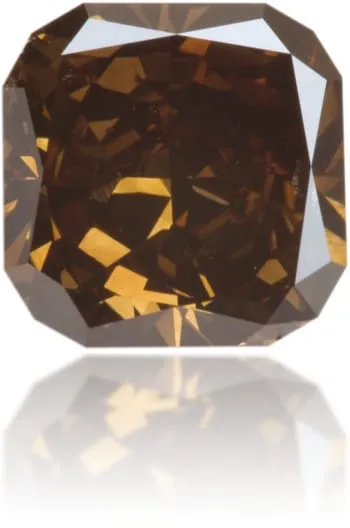 Earrings Langerman Diamonds Natural Brown Diamond Square 424 ct Polished
