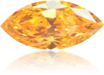 Earrings Langerman Diamonds Natural Orange Diamond Marquise 026 ct Polished