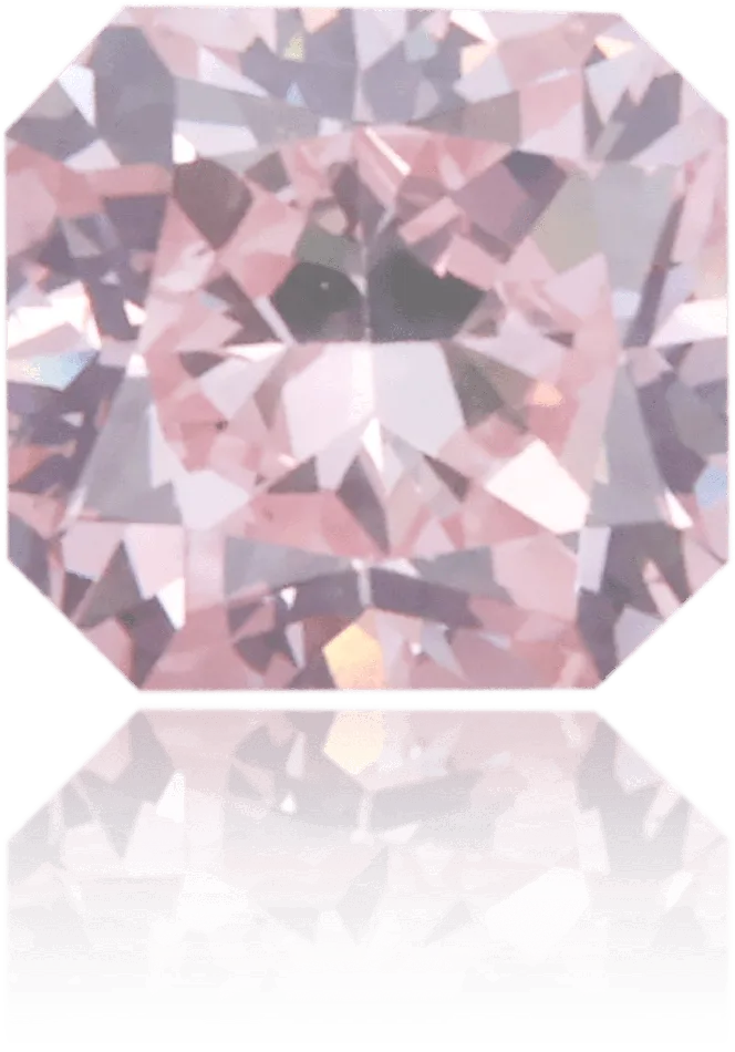 Earrings Langerman Diamonds Natural Pink Diamond Rectangle 028 ct Polished