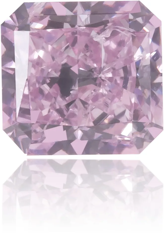 Earrings Langerman Diamonds Natural Pink Diamond Square 022 ct Polished