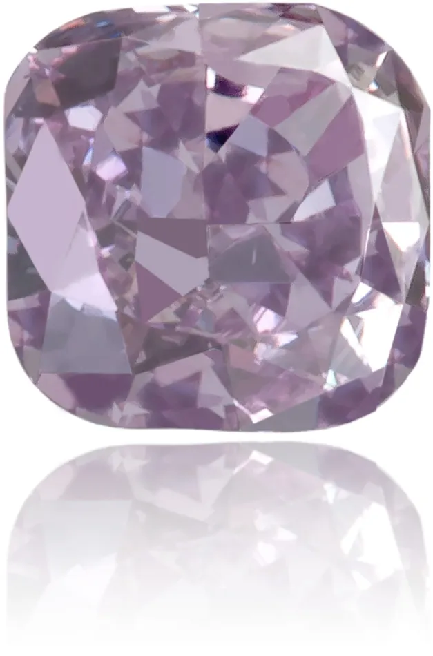 Earrings Langerman Diamonds Natural Purple Diamond Cushion 014 ct Polished
