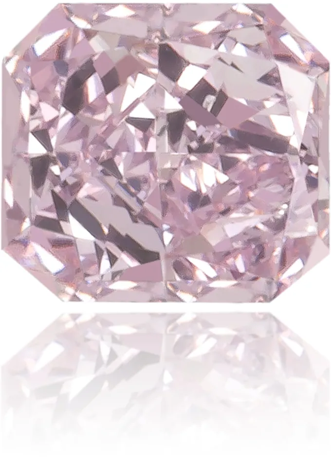 Earrings Langerman Diamonds Natural Purple Diamond Rectangle 013 ct Polished
