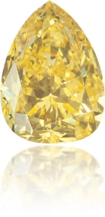 Earrings Langerman Diamonds Natural Yellow Diamond Pear Shape 054 ct Polished