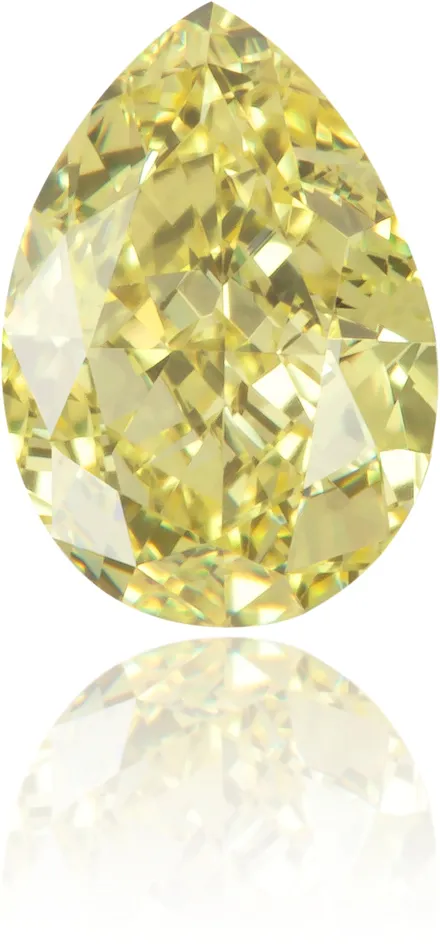 Earrings Langerman Diamonds Natural Yellow Diamond Pear Shape 060 ct Polished