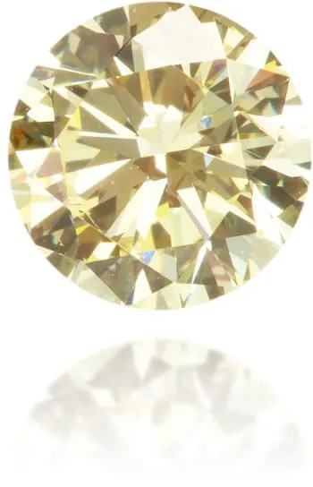 Earrings Langerman Diamonds Natural Yellow Diamond Round 043 ct Polished