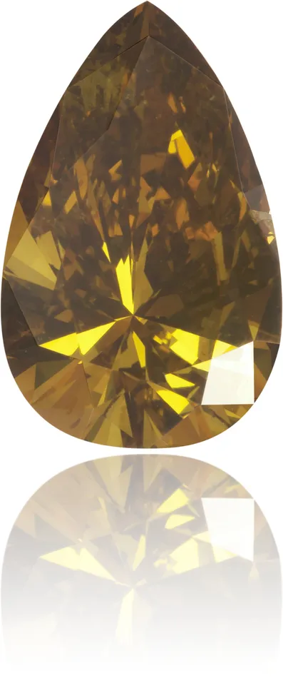 Earrings Natural Brown Diamond Pear Shape 156 ct Polished Langerman Diamonds