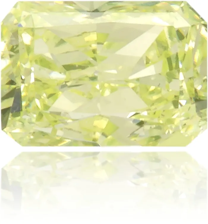 Earrings Natural Green Diamond Rectangle 016 ct Polished Langerman Diamonds