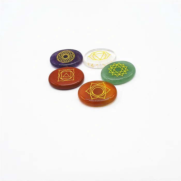 Earrings Seven Chakra Stones Set Metamorphidi