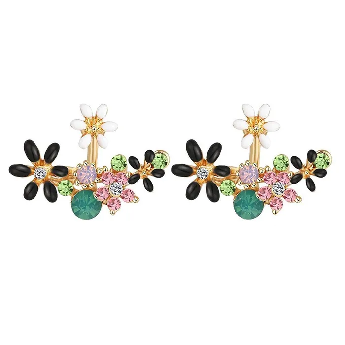 Earrings Yellow Chimes Yellow Chimes Crystal Stylish Fancy Stud Earrings for Women Girls