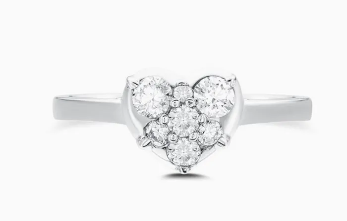 Heart Mini Ring Carbon Hyde Rings