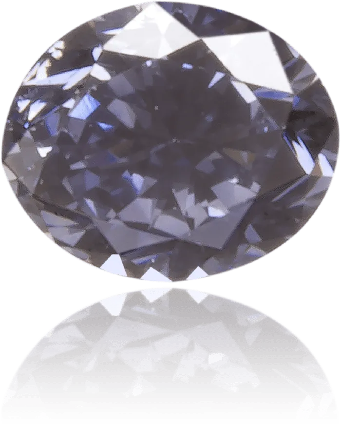 Langerman Diamonds Earrings Natural Blue Diamond Oval 009 ct Polished