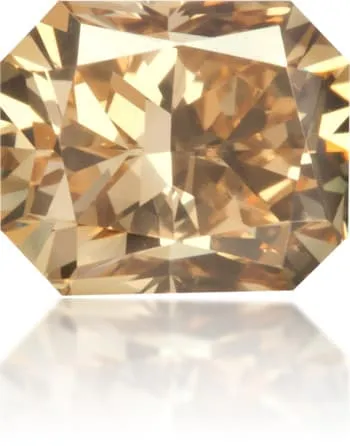 Langerman Diamonds Earrings Natural Brown Diamond Rectangle 061 ct Polished