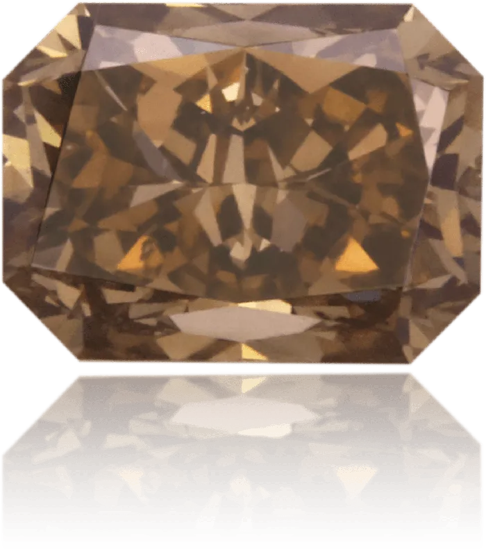 Langerman Diamonds Earrings Natural Brown Diamond Rectangle 175 ct Polished
