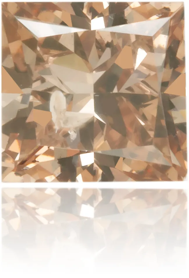 Langerman Diamonds Earrings Natural Brown Diamond Square 031 ct Polished