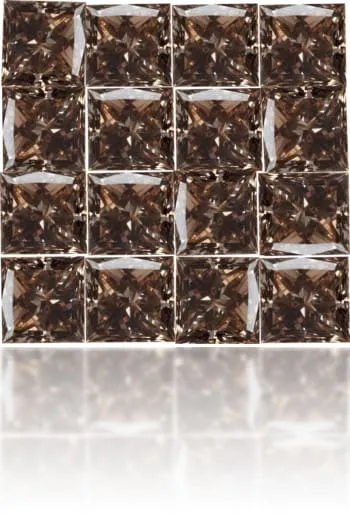 Langerman Diamonds Earrings Natural Brown Diamond Square 281 ct set