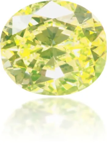 Langerman Diamonds Earrings Natural Green Diamond Cushion 081 ct Polished