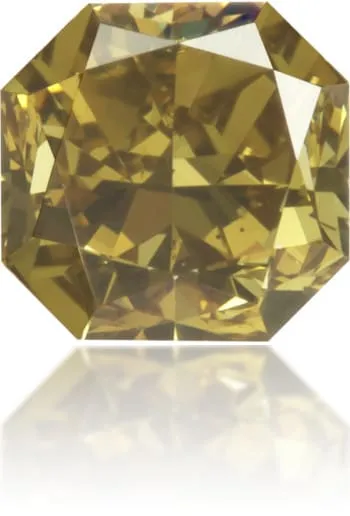 Langerman Diamonds Earrings Natural Green Diamond Square 056 ct Polished