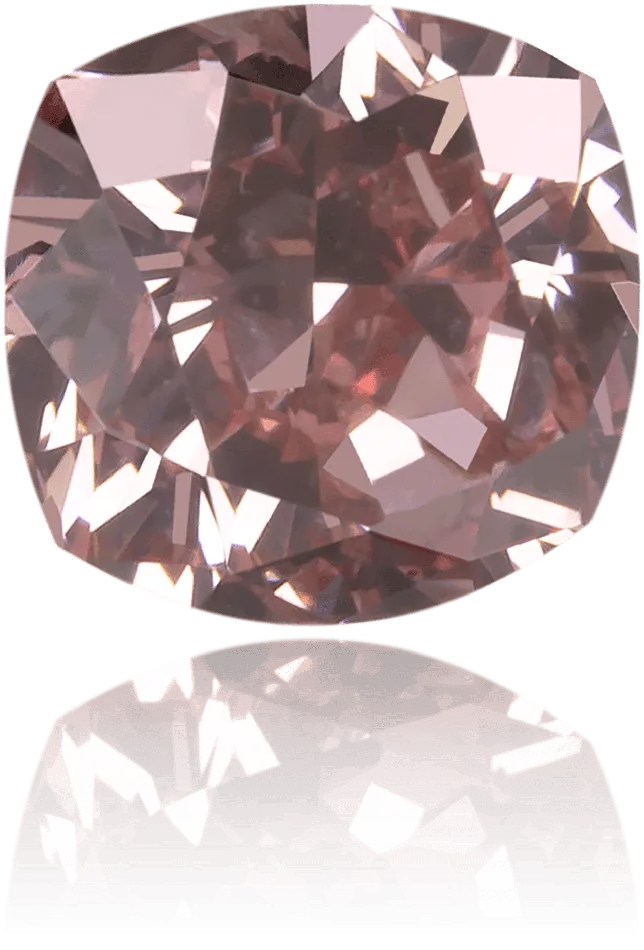 Langerman Diamonds Earrings Natural Pink Diamond Cushion 030 ct Polished