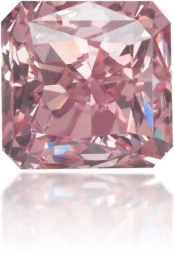 Langerman Diamonds Earrings Natural Pink Diamond Rectangle 087 ct Polished
