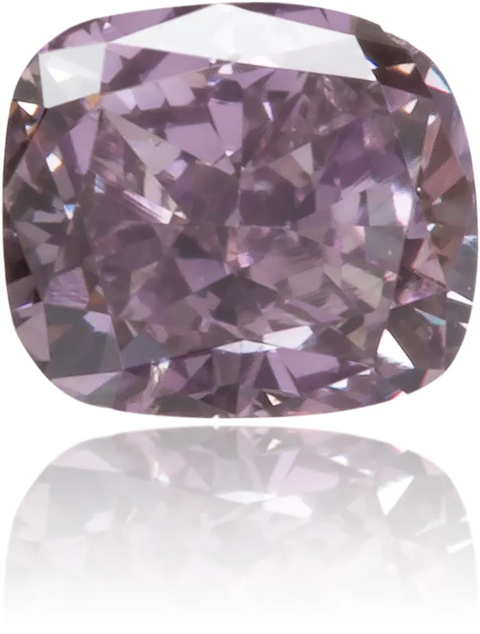 Langerman Diamonds Earrings Natural Purple Diamond Cushion 025 ct Polished