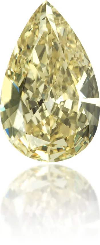 Langerman Diamonds Earrings Natural Yellow Diamond Pear Shape 101 ct Polished