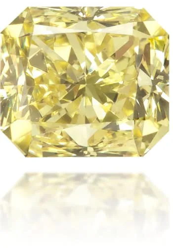 Langerman Diamonds Earrings Natural Yellow Diamond Rectangle 051 ct Polished
