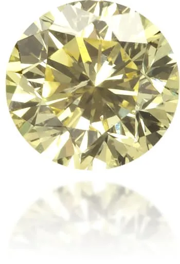 Langerman Diamonds Earrings Natural Yellow Diamond Round 024 ct Polished