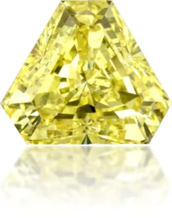 Langerman Diamonds Earrings Natural Yellow Diamond Triangle 135 ct Polished