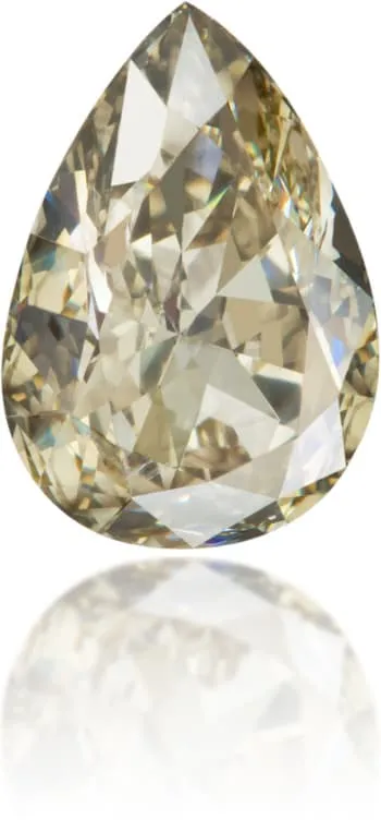 Langerman Diamonds Natural Green Diamond Pear Shape 199 ct Polished Earrings