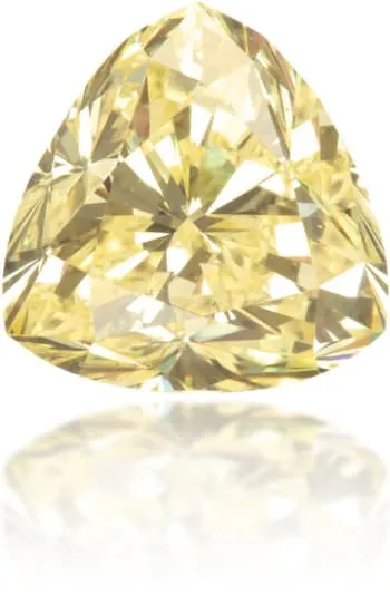 Langerman Diamonds Natural Yellow Diamond Triangle 117 ct Polished Earrings