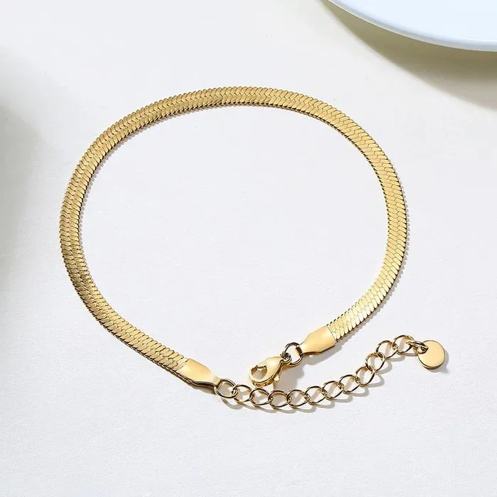 meaeguet Earrings Herringbone Anklet