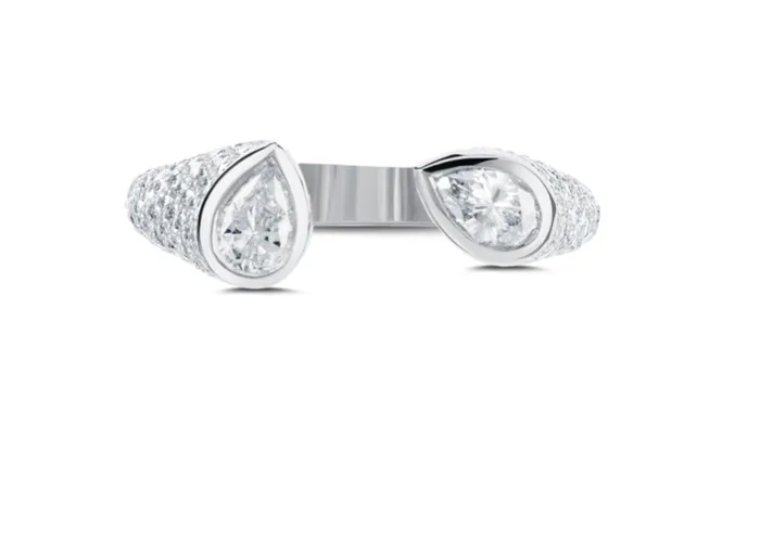 Mini Twin Ring Carbon Hyde Rings