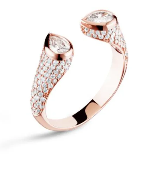 Mini Twin Ring Carbon Hyde Rings