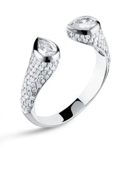 Mini Twin Ring Carbon Hyde Rings