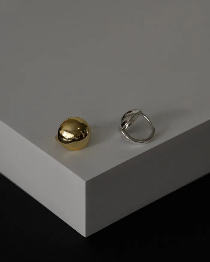 MYJN Earrings Giro Dome Ball Hoop Earrings