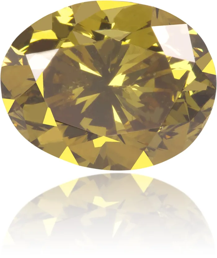 Natural Green Diamond Oval 124 ct Polished Langerman Diamonds Earrings