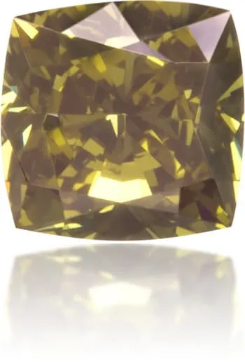 Natural Green Diamond Square 023 ct Polished Langerman Diamonds Earrings