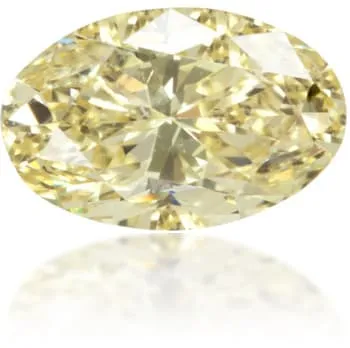 Natural Yellow Diamond Oval 044 ct Polished Langerman Diamonds Earrings