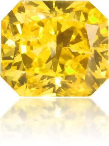Natural Yellow Diamond Rectangle 025 ct Polished Langerman Diamonds Earrings