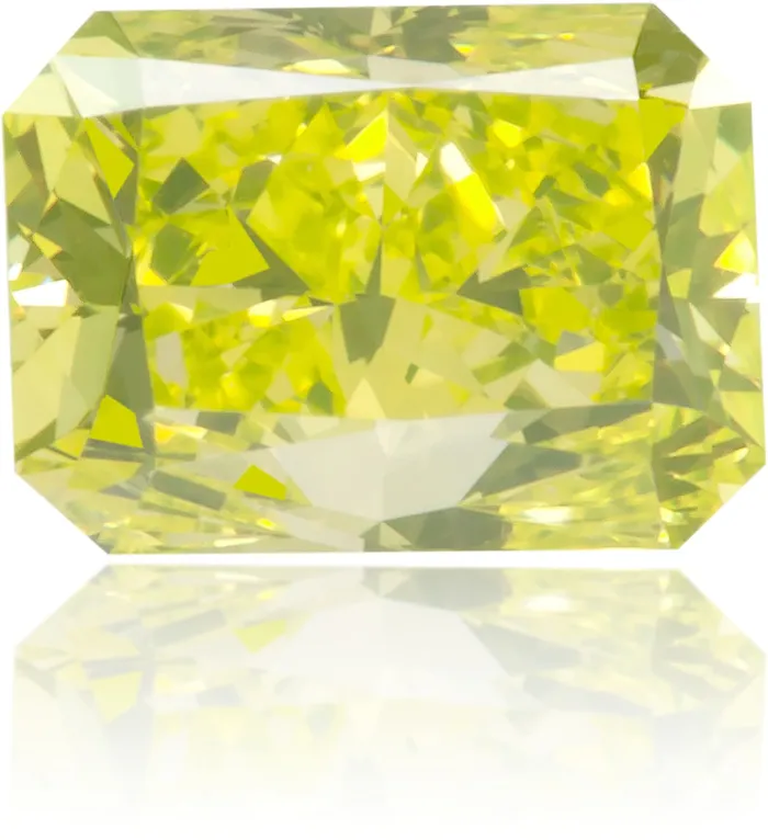 Natural Yellow Diamond Rectangle 057 ct Polished Langerman Diamonds Earrings