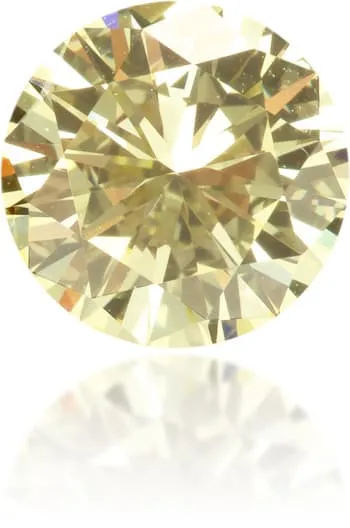 Natural Yellow Diamond Round 061 ct Polished Langerman Diamonds Earrings