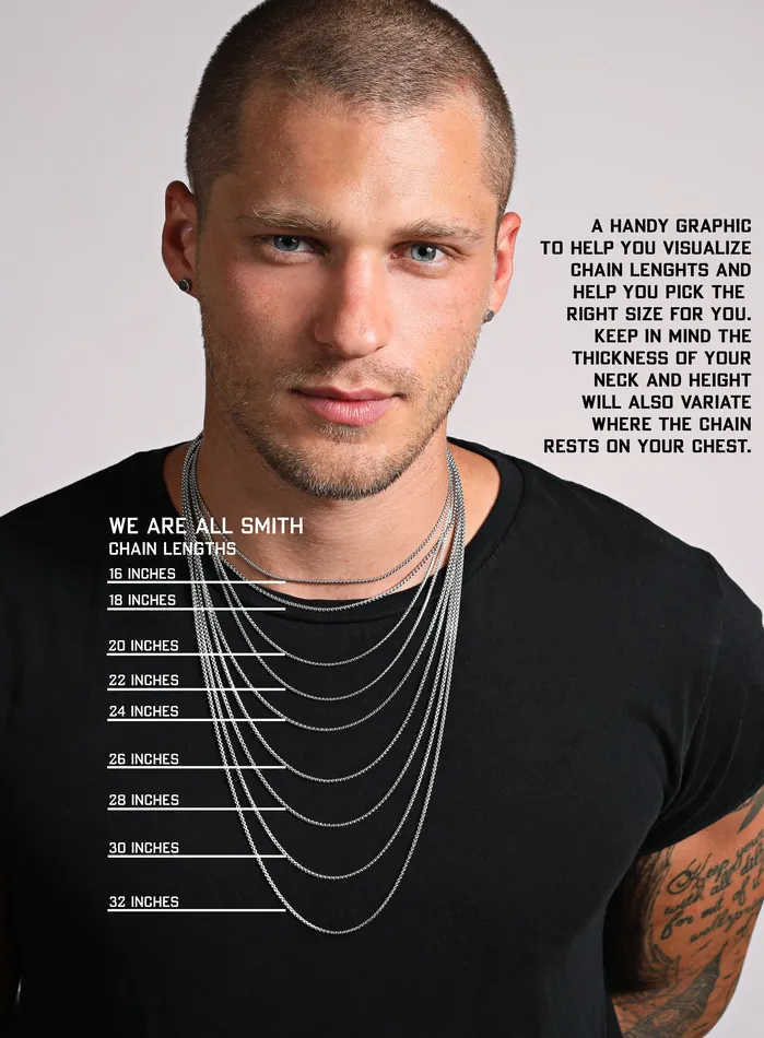 Necklaces WE ARE ALL SMITH Mens Jewelry Clothing Waterproof Crucifix Pendant Necklace