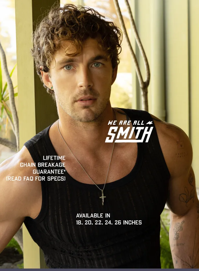 Necklaces WE ARE ALL SMITH Mens Jewelry Clothing Waterproof Crucifix Pendant Necklace
